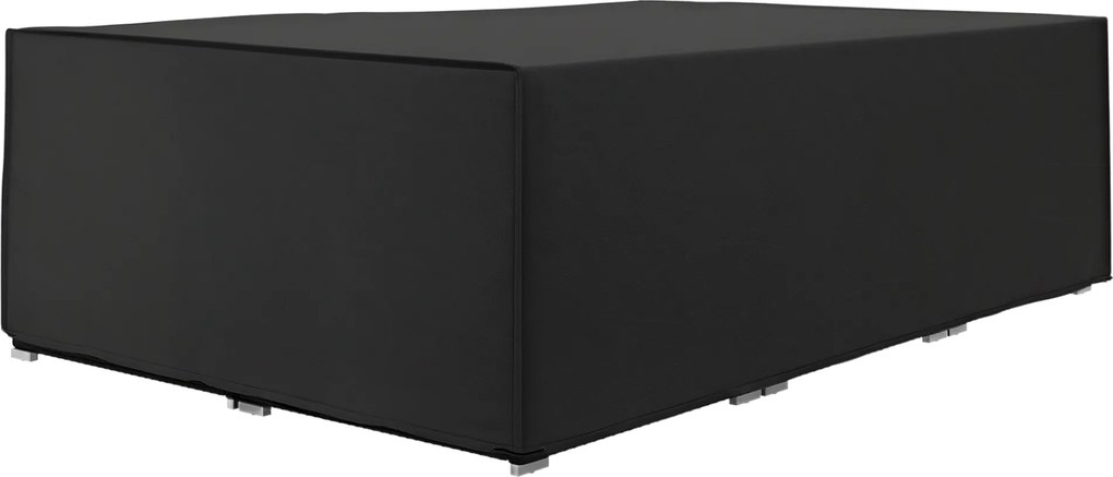Outsunny Husă pentru mobilier de grădină, prelată pentru masă de grădină țesătură Oxford impermeabilă anti-UV, 222 x 155 x 67 cm, negru | Aosom Romania