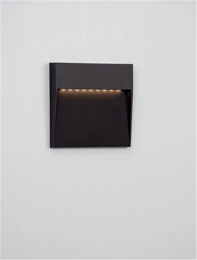 Aplica neagra LED pentru exterior protectie IP54 FEM