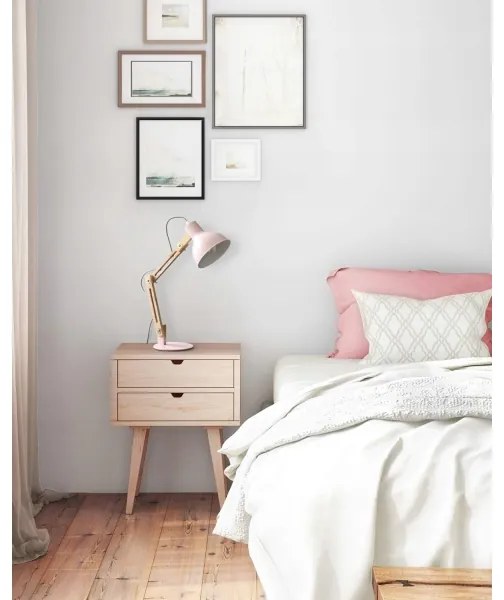 Lampă de masă 1 x E27, 40 W, 230 V, roz