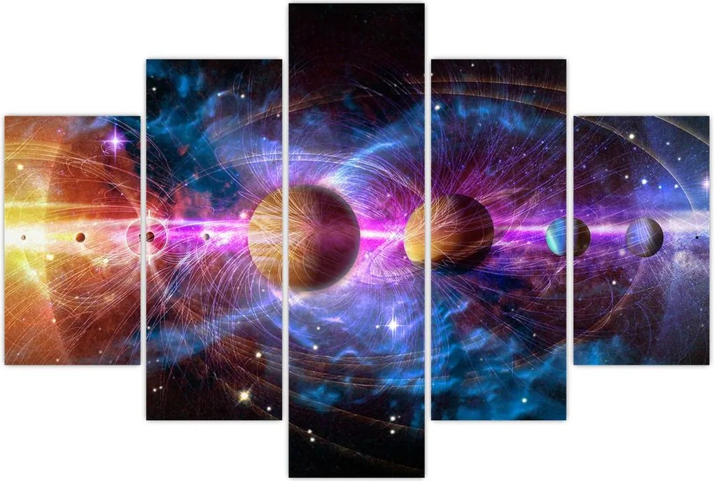 Tablou - Sistemul solar (150x105 cm)