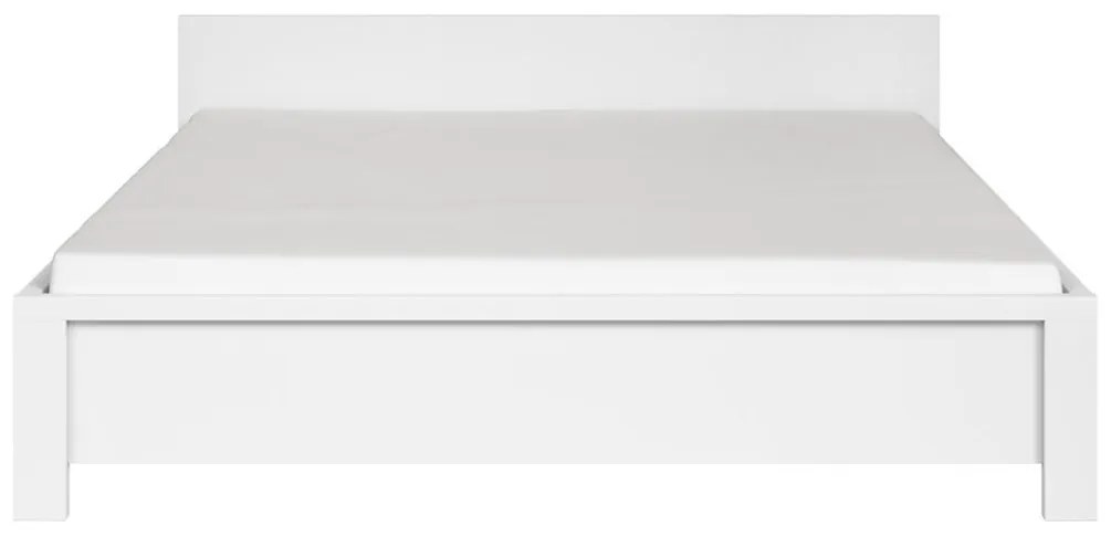 Pat matrimonial 160 cm Kaspian LOZ/160 (alb + alb mat). Promo -18%. 798853