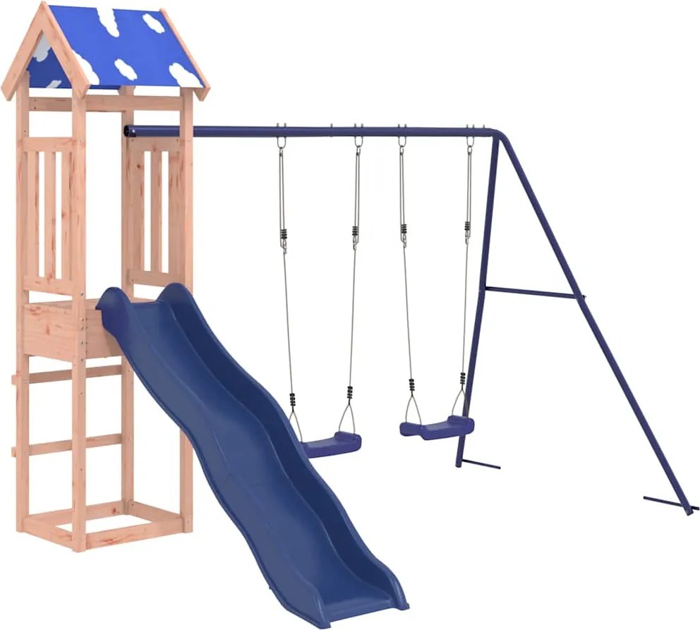 vidaXL Set de joacă pentru exterior, lemn masiv de douglas