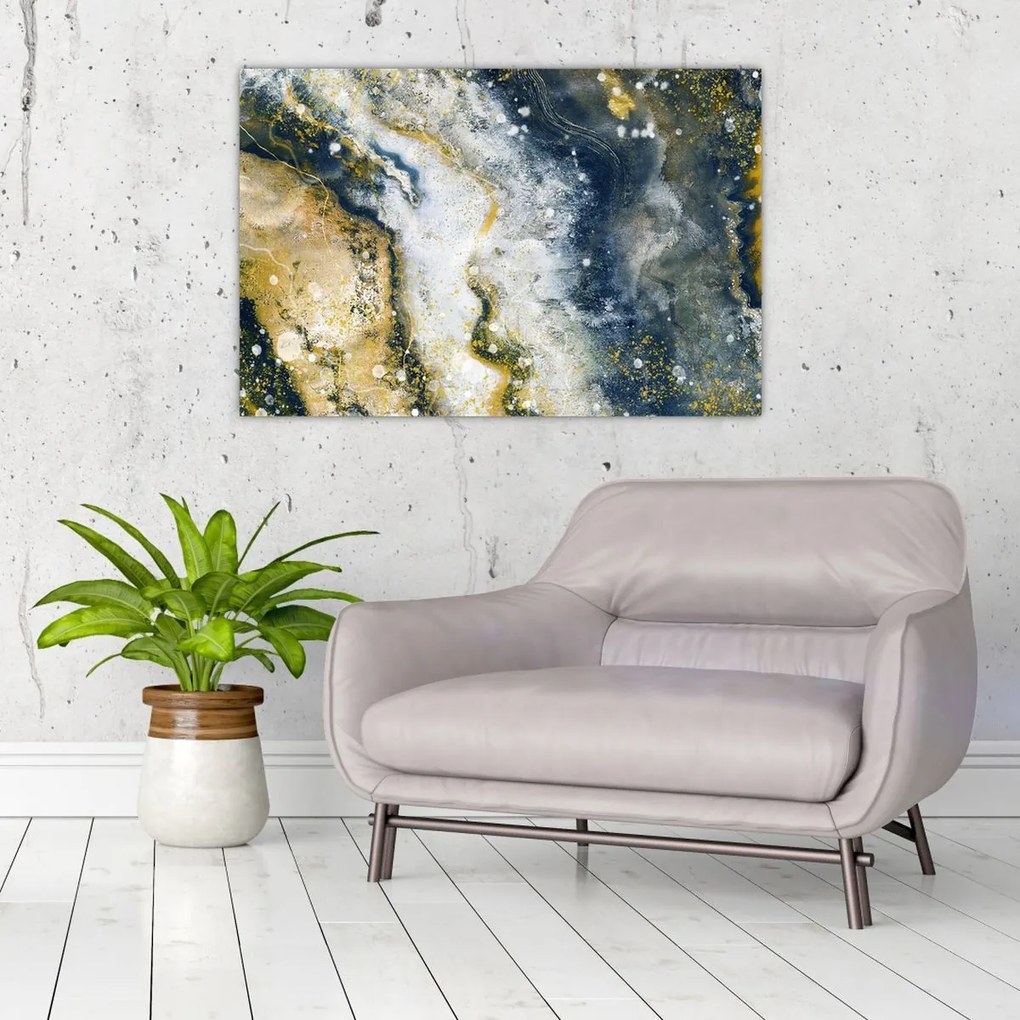 Tablou - Abstract auriu (90x60 cm)