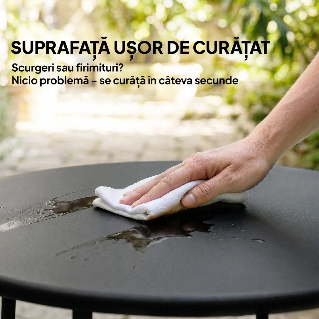 Outsunny Masă de Cafea Măsuță joasă din fier | Aosom Romania
