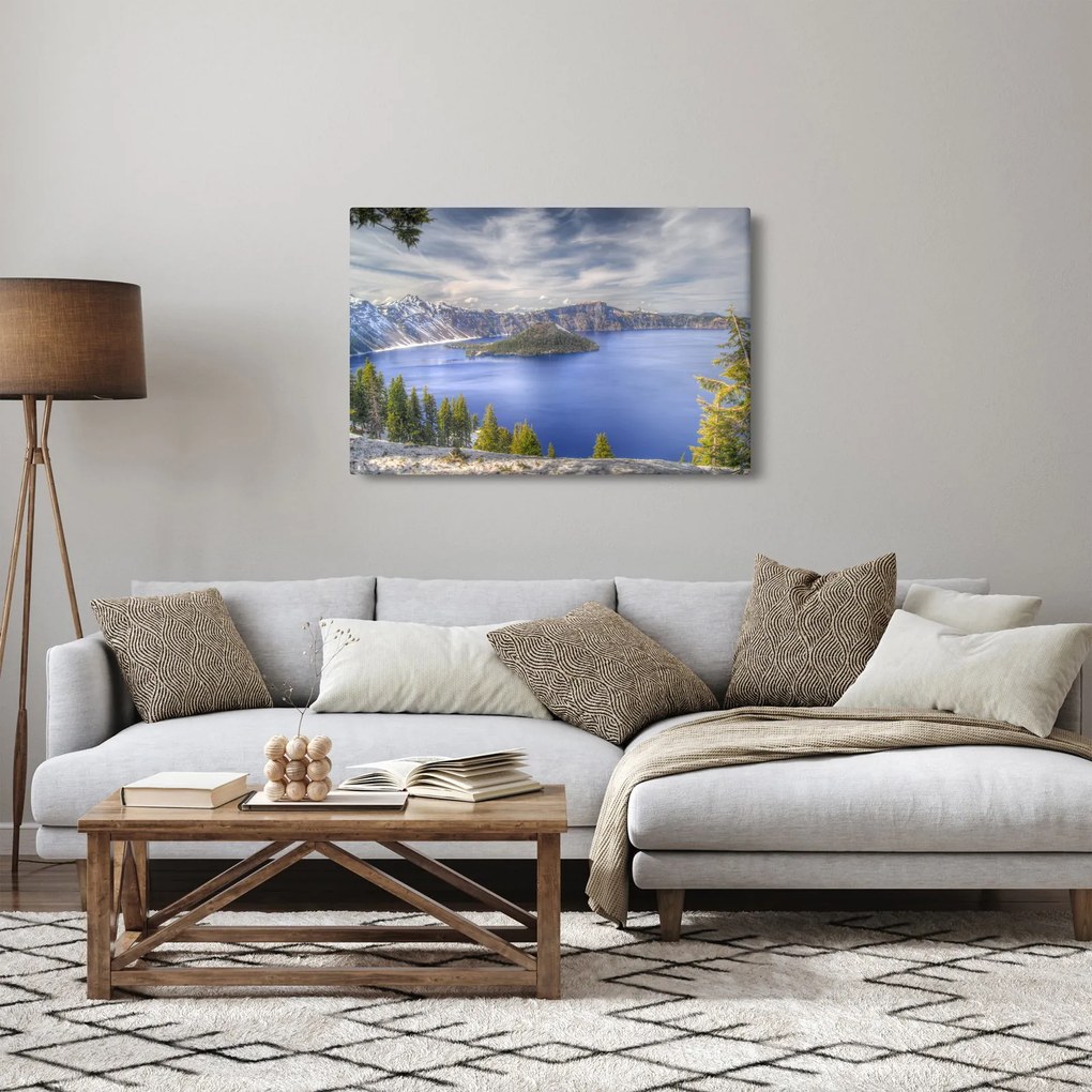 Tablou lacul montan (90x60 cm)