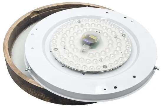 Brilagi - Plafonieră LED CARVALHO SLIM SMOKEY LED/36W/230V, stejar, diam. 37,5 cm