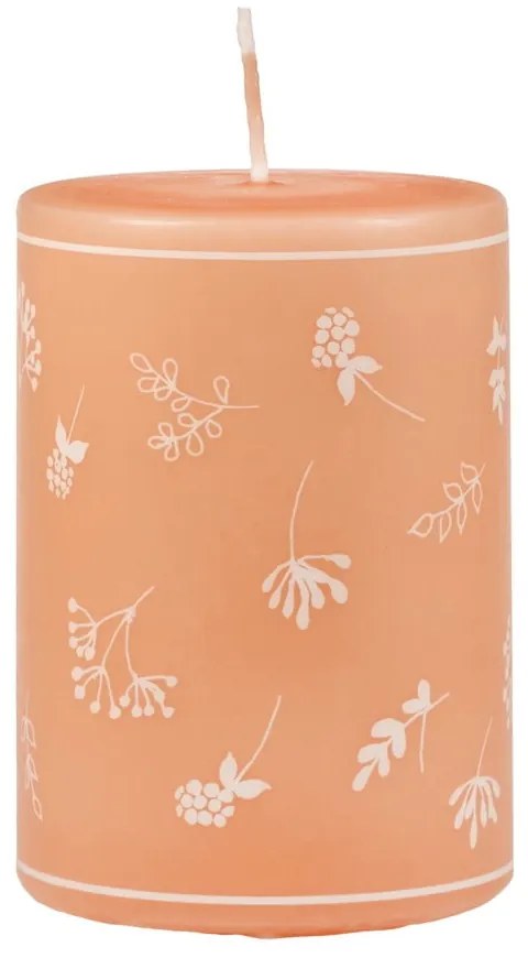 Lumânare Unipar Fleur, durată ardere 30 h, portocaliu