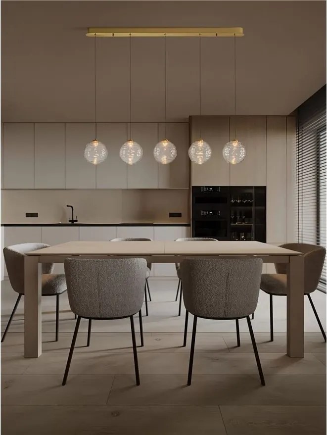 Lustra LED liniara design decorativ 2700K BLAZIK