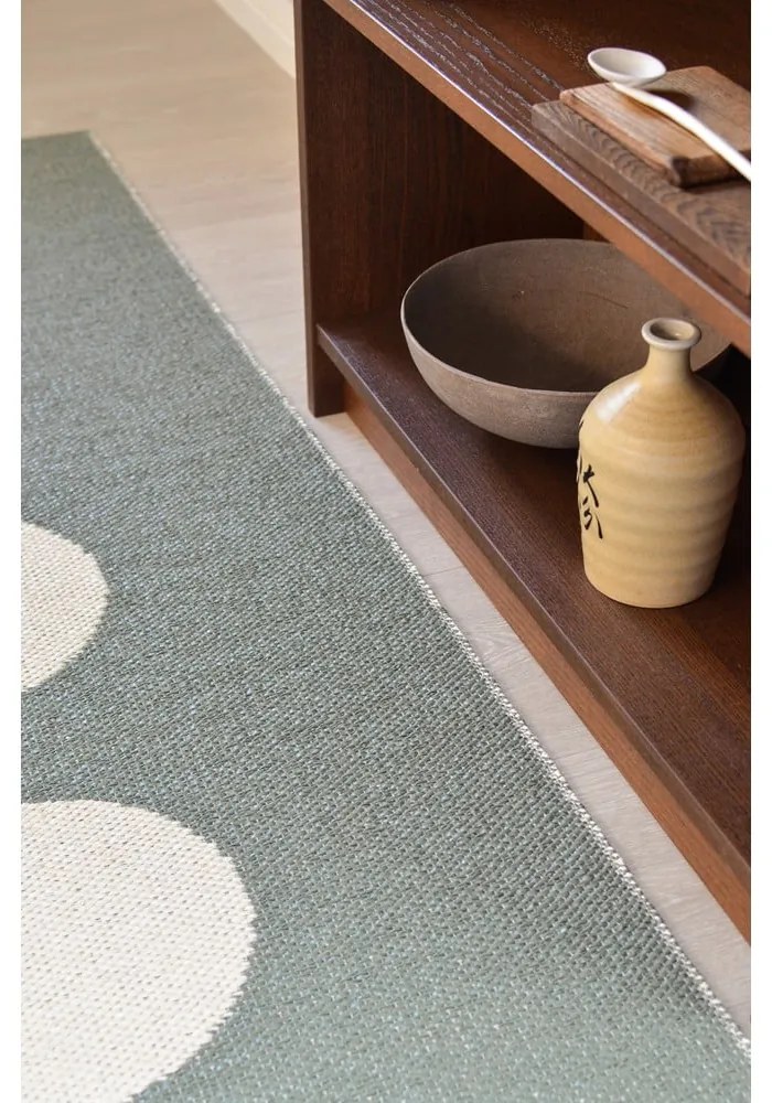 Covor tip traversă pentru interior și exterior verde 70x150 cm Vera Army – Pappelina