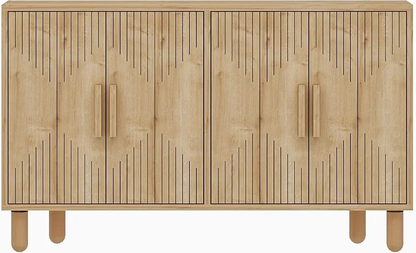 Consola, Hanah Home, Roger, 120x73.6x29.6 cm, Stejar Safir