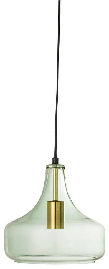 Lustră verde cu abajur din sticlă ø 25,5 cm Yuser – Bloomingville