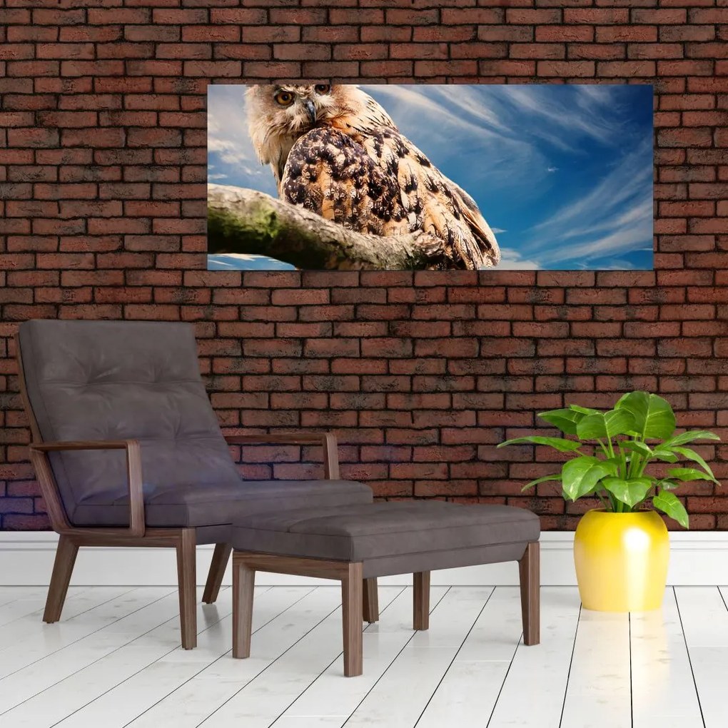 Tablou - Bufniță (120x50 cm)