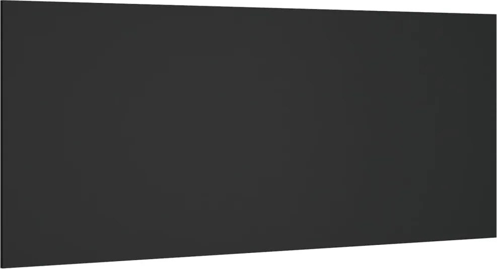 vidaXL Tăblie de pat, negru, 200x1,5x80 cm, lemn prelucrat