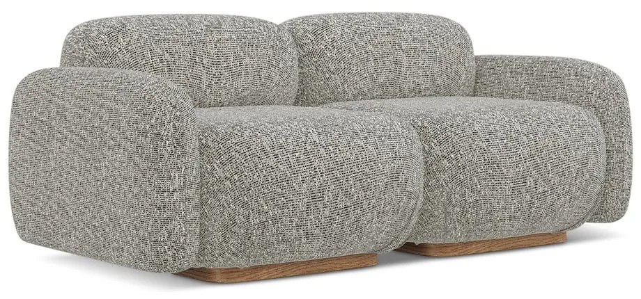 Canapea modulară gri 190 cm Ailani – Makamii