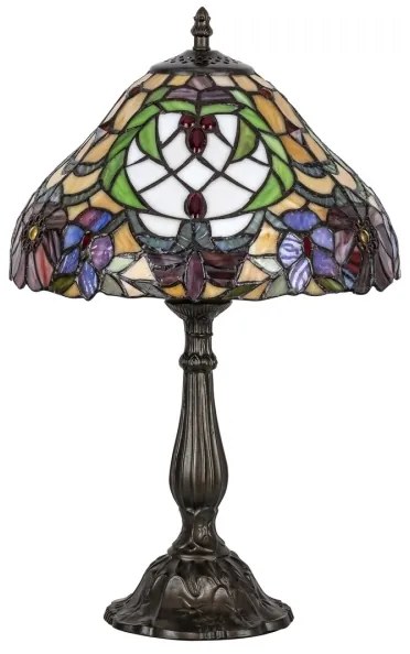 Lampă de masă cu abajur din sticlă vitrată Tiffany MIRELLA 1xE27/60W/230V Rabalux 8090