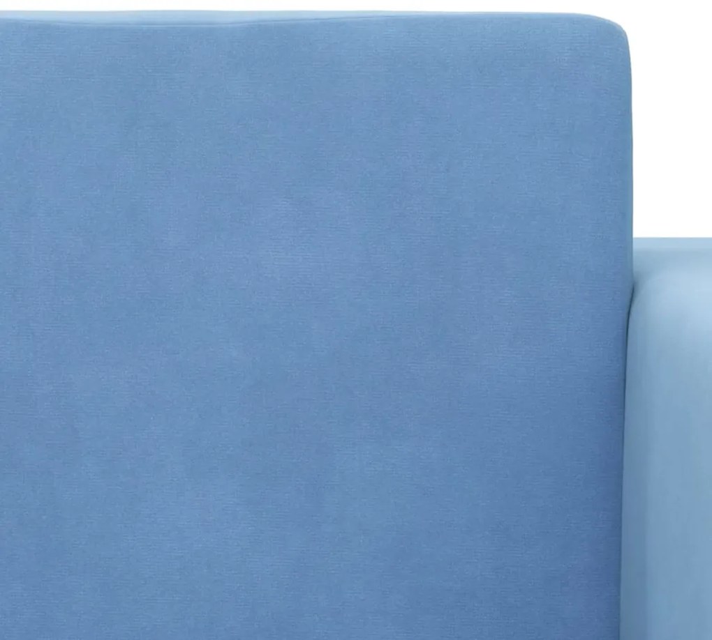 Canapea pentru copii cu 2 locuri, albastru, plus moale Albastru, Canapea extensibila