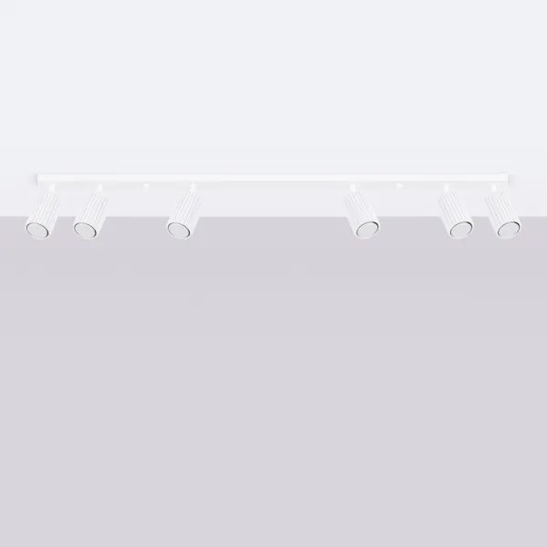 Spot Sollux SL.1547 KARBON 6xGU10/10W/230V alb