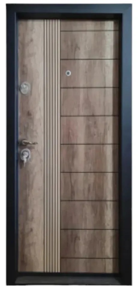 Usa metalica de apartament cu izolatie si vizor Novo Doors First Class NDFC17, Deschidere Stanga Dreapta, Dimensiune 200X88 cm, Tabla 12 mm, Kit