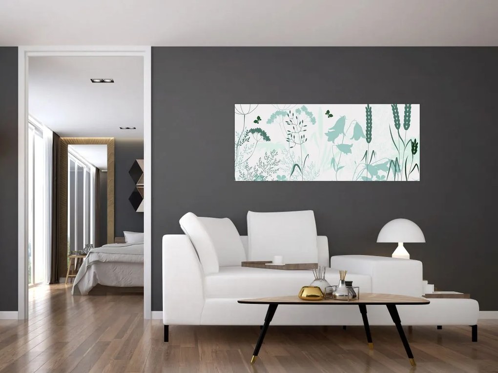 Tablou - Vector pajiște (120x50 cm)