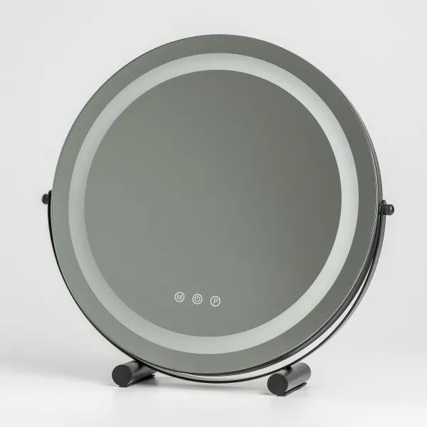 BRILAGI - Oglindă de machiaj LED reglabilă CALIFORNIA LED/17W/230V Ø 42 cm, neagră