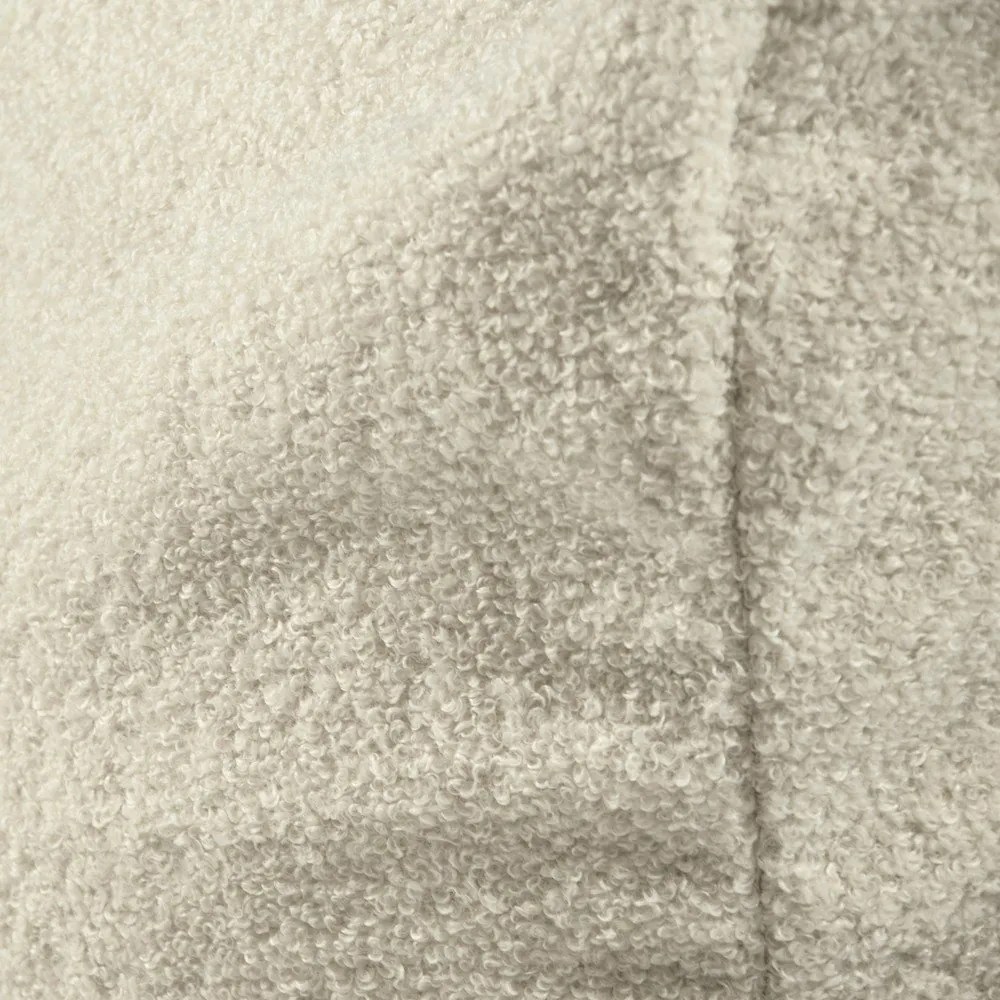 Fotoliu bean bag gri deschis cu tapițerie din țesătură bouclé Sofa Seat Lounge – SLOWDOWN