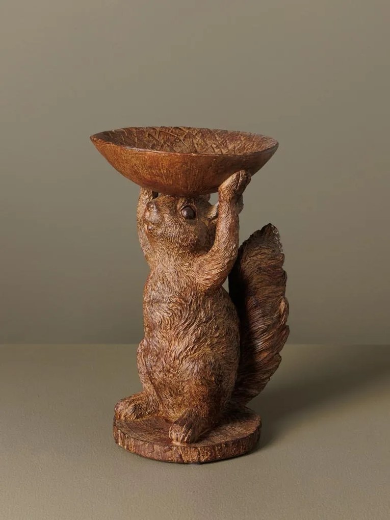 Bol decorativ, din polirasina, Squirrel