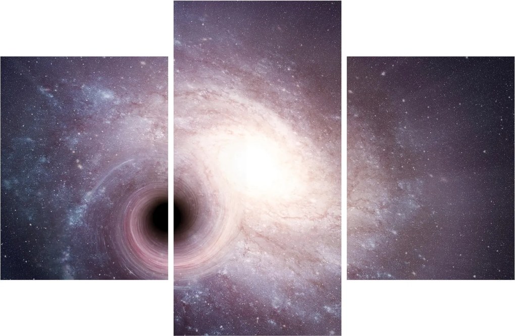Tablou - Galaxii spiralate (90x60 cm)