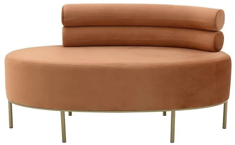 Canapea Orange Velvet 116 cm x 54 cm x 66 cm