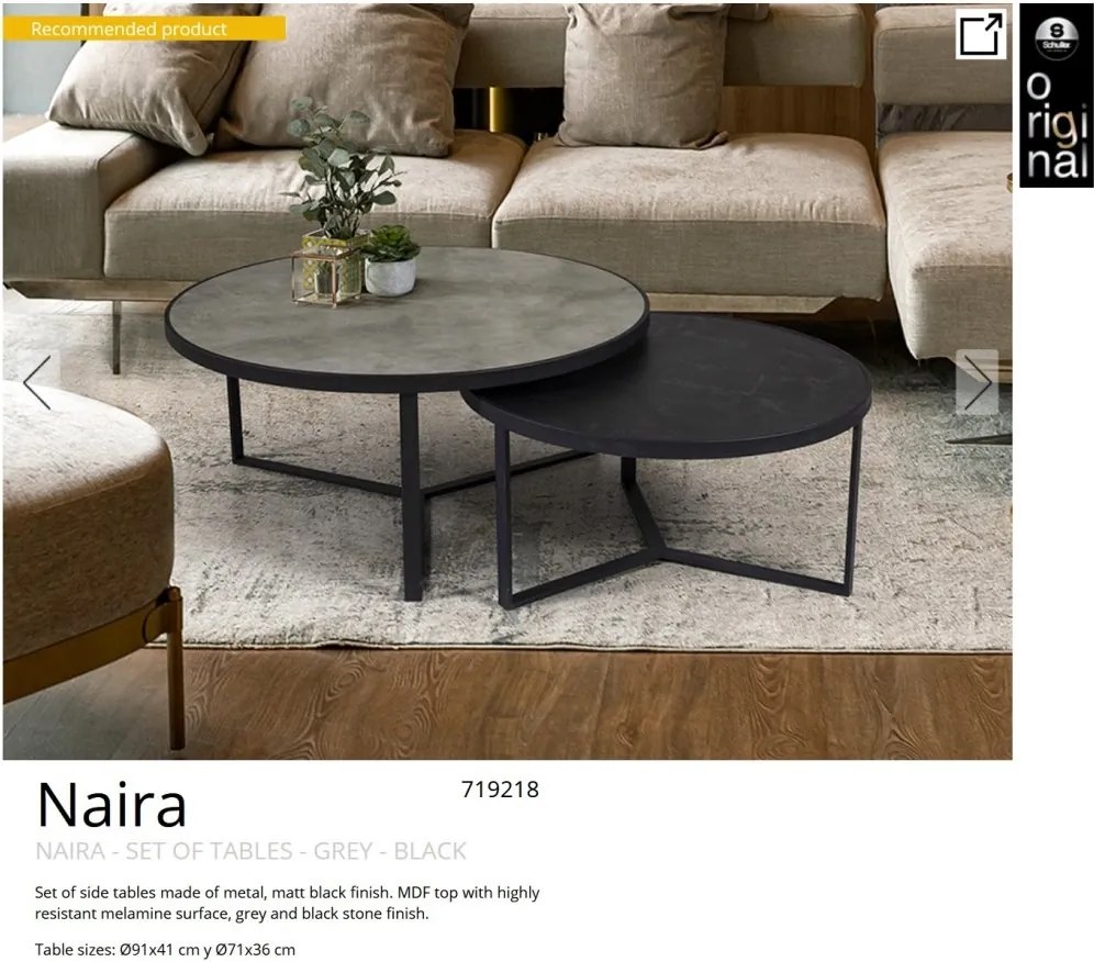 Set de 2 Masute de cafea design modern Naira