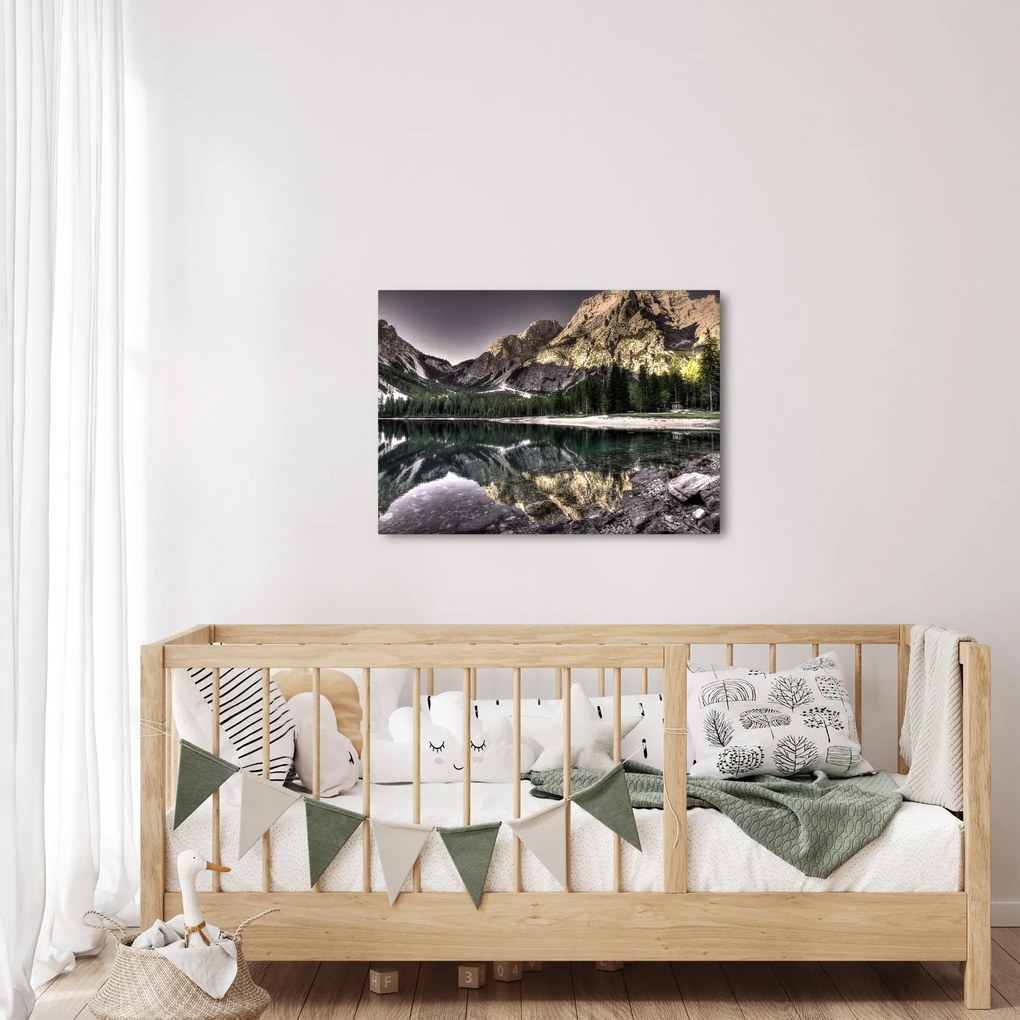 Tablou cu lac montan (70x50 cm)