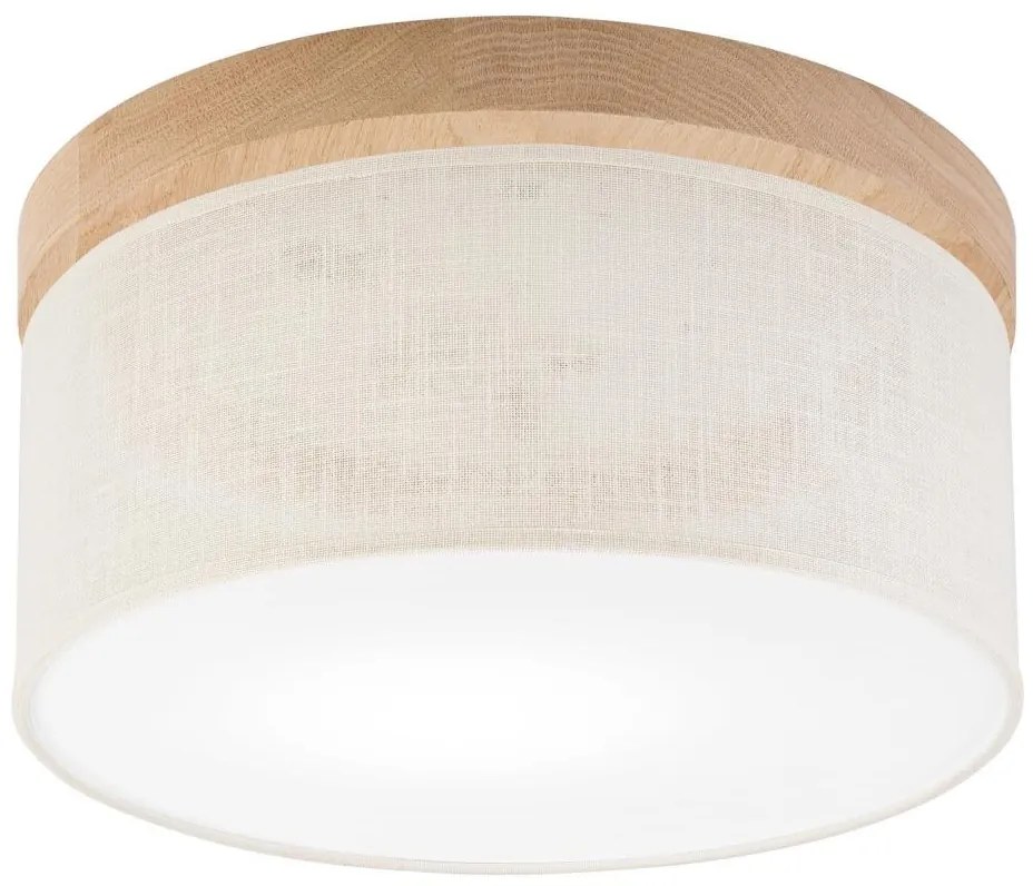 Plafonieră Brilagi BELLADONNA 1xE27/15W/230V d. 30 cm crem/stejar