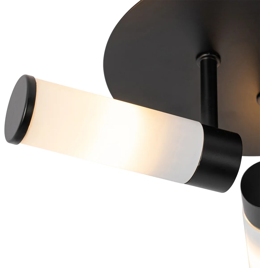 Plafoniera moderna pentru baie neagra cu 3 lumini IP44 - Bath