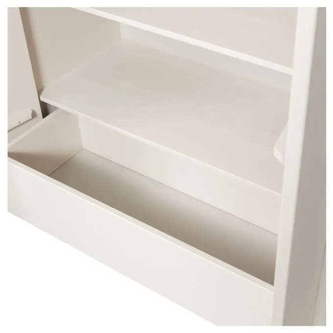 Dulap modular crem din lemn masiv de pin 101x210 cm Basu – WOOOD