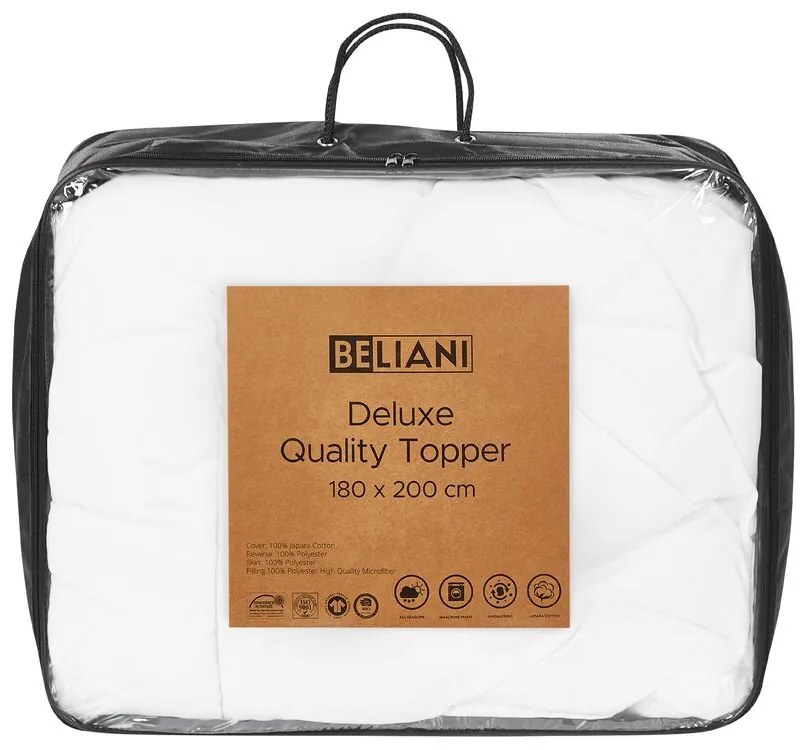 Husă pentru saltea 200x180 cm Travis (alb). 1011150