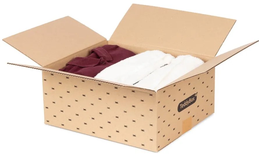 Set de 3 cutii de depozitare bej Compactor Teddy, 35 x 15 cm