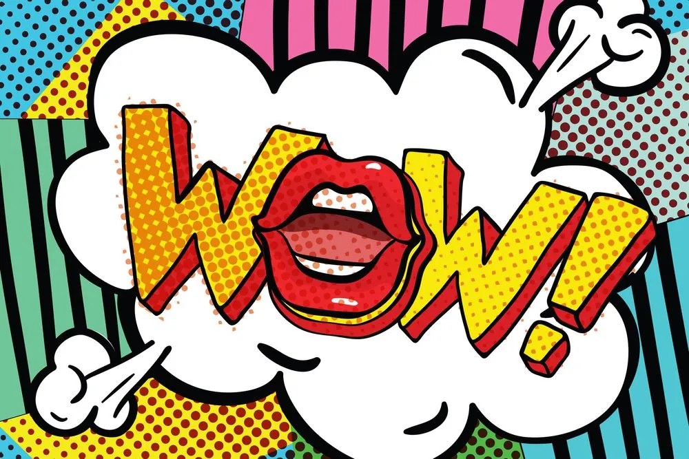Tablou în stil pop art - WOW!