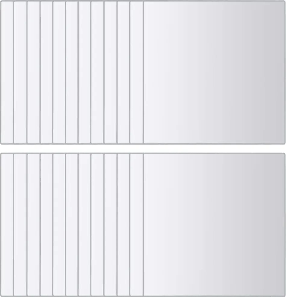 vidaXL Plăci de oglindă, 48 buc., sticlă, pătrat