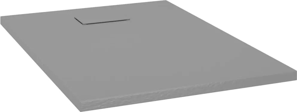 vidaXL Cădiță de duș, gri, 100x70 cm, SMC