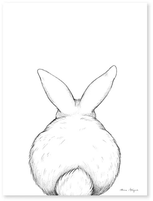 Poster (30x40cm) - BUNNY FROM THE BACK