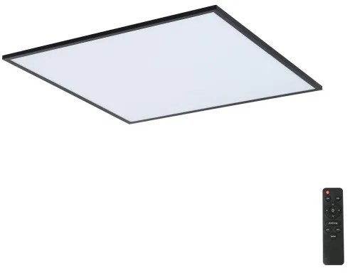 Plafonieră LED dimabilă Brilagi SLIMFRAME LED/58W/230V 60x60 cm negru + telecomandă