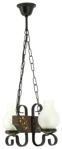 Brilagi - Lustru suspendat pe lanț QUEEN 2xE14/40W/230V fag/wenge