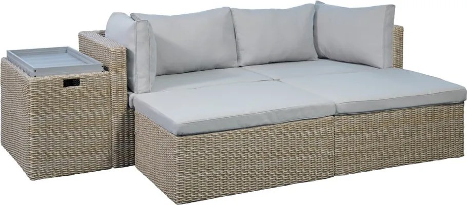 Set mobilier de grădină bej/maro deschis Modular – Unique Furniture