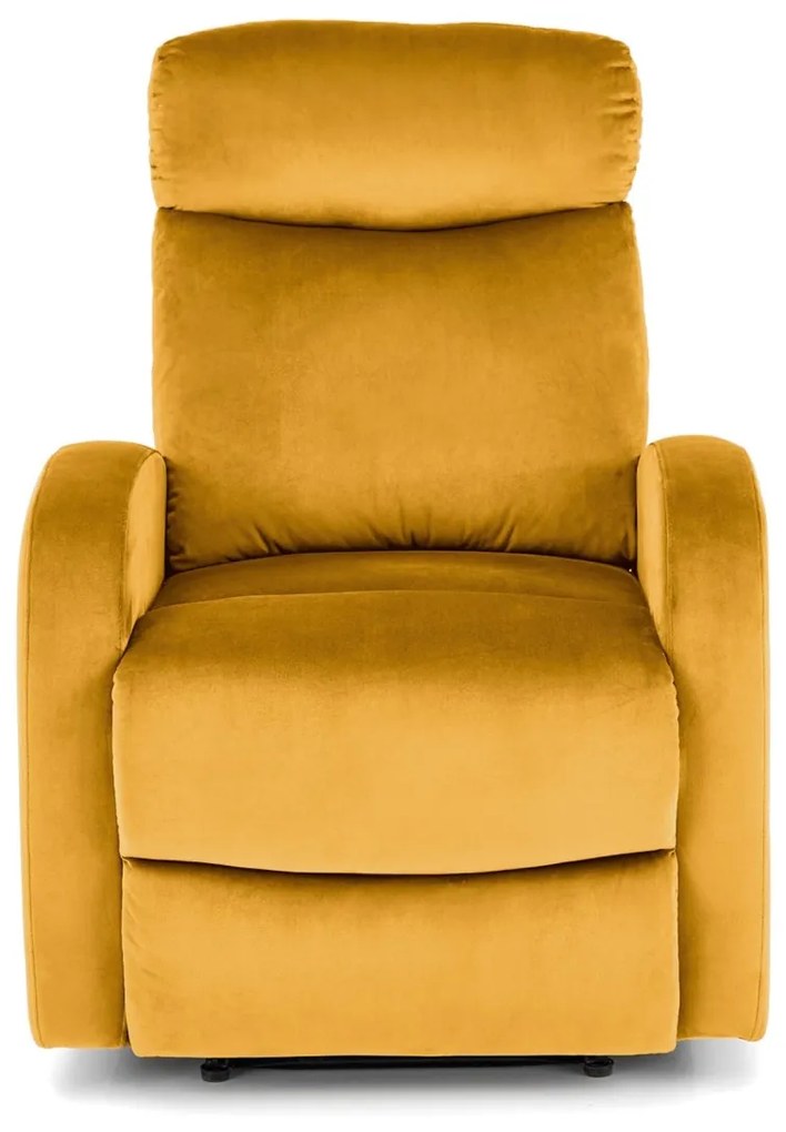 Fotoliu recliner Wonder mustariu H98 cm