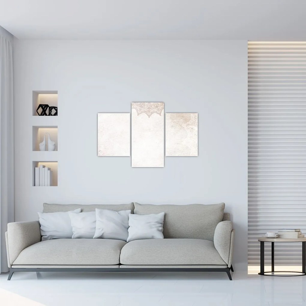 Tablou - Mandala pe zid (90x60 cm)