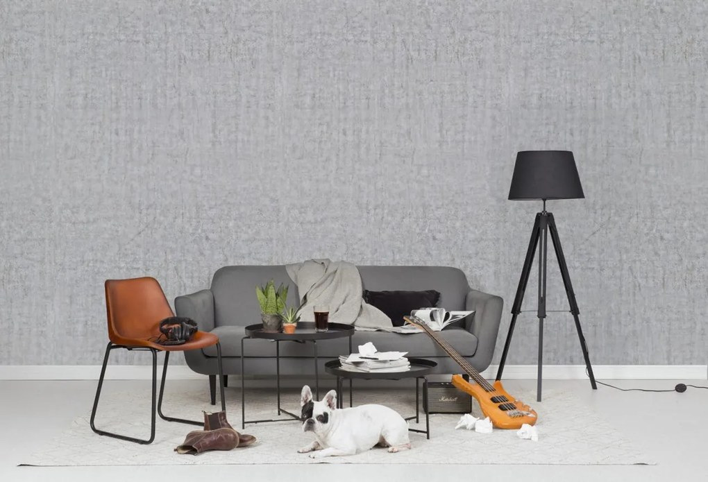 Fototapet, Plain Concrete, Light Grey, Rebel Walls