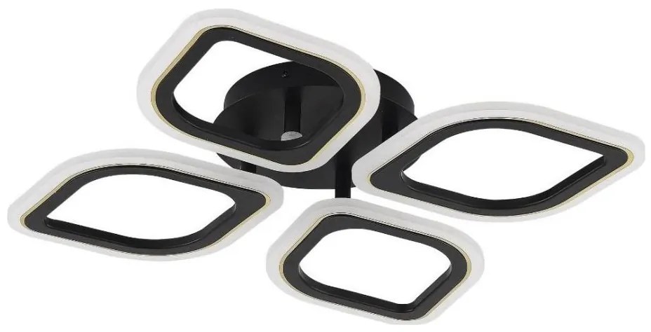 Plafonieră LED dimabilă Zuma Line MS236040R-BK ILLUMIA LED/30W/230V 3000-6000K negru + telecomandă