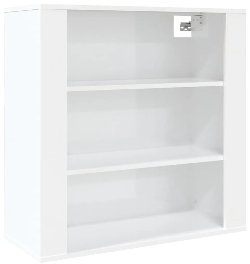 816594 vidaXL Dulap de perete, alb extralucios, 80x33x80 cm, lemn compozit