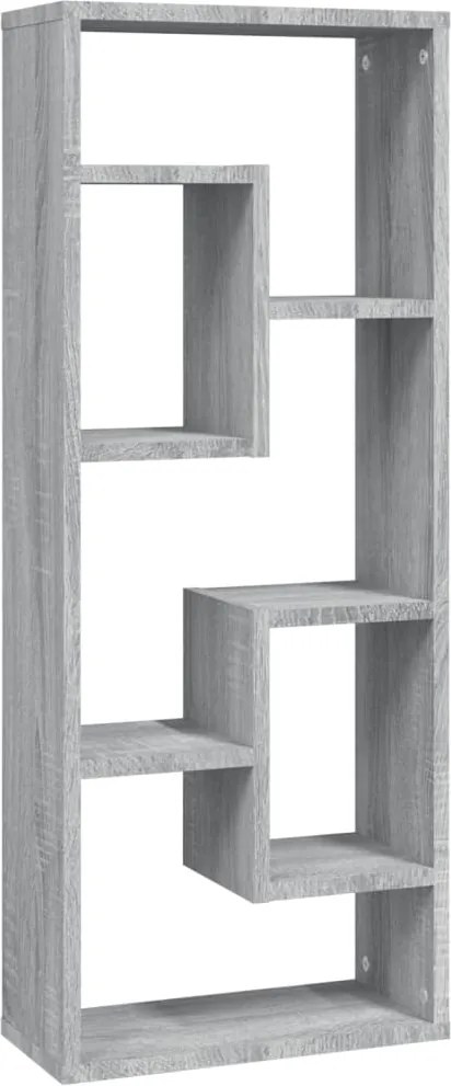 vidaXL Raft de perete, sonoma gri, 36x16x90 cm, lemn compozit