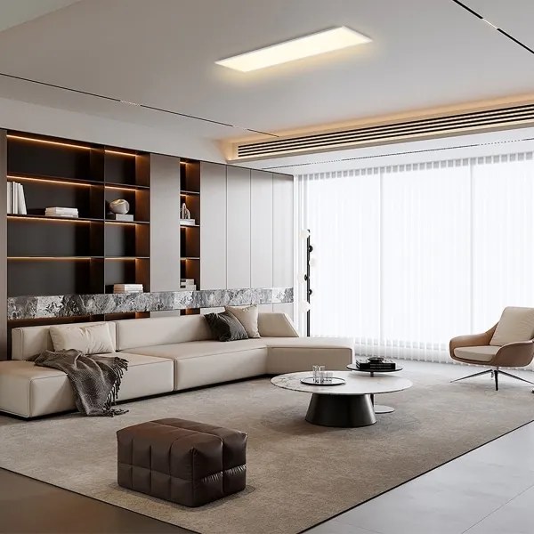 Plafonieră LED dimabilă Brilagi SLIMFRAME LED/58W/230V 120x30 cm alb + telecomandă