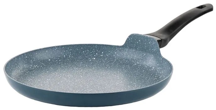 Tigaie pentru clatite Luigi Ferrero Prima FR-2832, 28x3 cm, Acoperire antiaderenta cu efect de marmura, Inductie, Albastru inchis